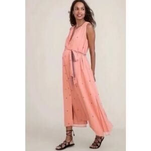 Hatch Maternity Coral Embellished Dress The Florencia Baby Shower Vacation